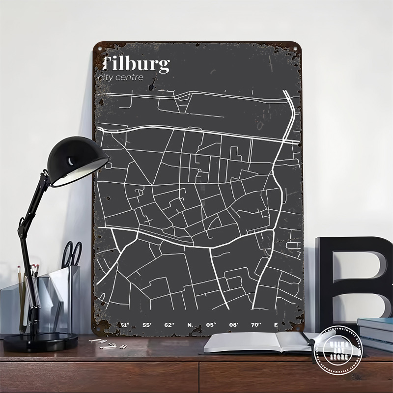 Affiche imprimée de la carte d - Custom Map Poster avis et prix