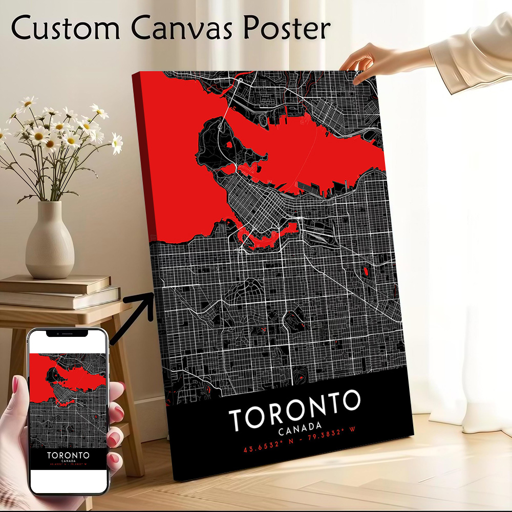 Affiche murale sur toile Toron - Custom Map Poster avis et prix