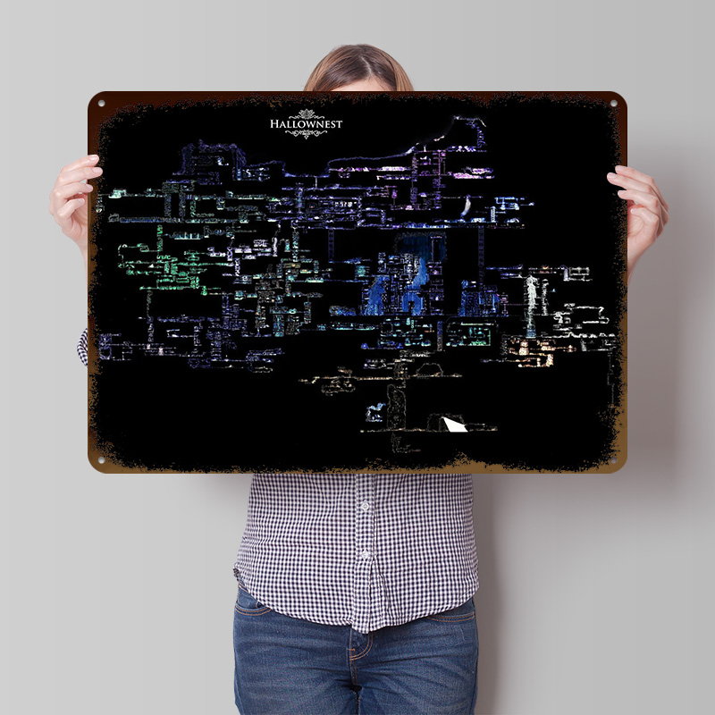 Affiche métallique 3D légère H - Custom Map Poster avis et prix